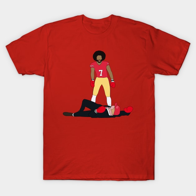 Colin Kaepernick Knocks Out Donald Trump T-Shirt by rattraptees